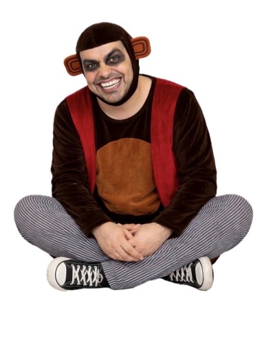 Fato de Macaco Assassino Tamanho L Novo | Disfarces para Adultos O Rei do Carnaval